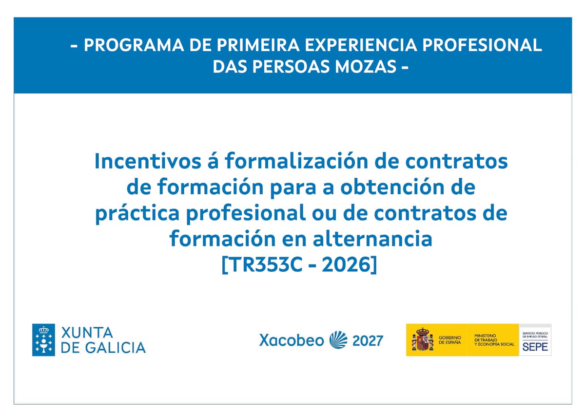 Programa de primeira experiencia profesional das persoas mozas